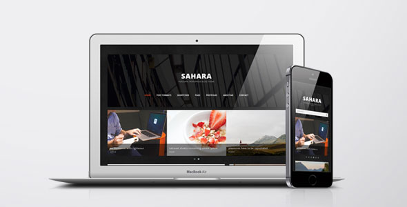 Sahara – A Clean &amp; Responsive Drupal Blog Theme