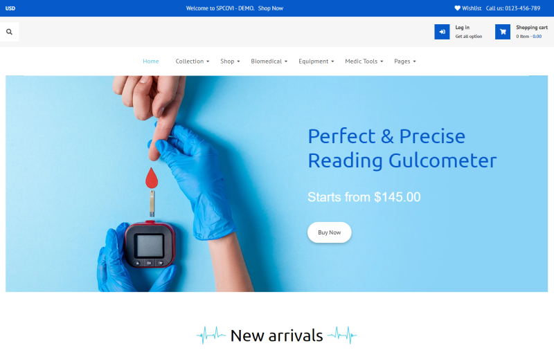SPCOVI - Medical Supplies and Drugstore, Medical Equipment eCommerce Store
