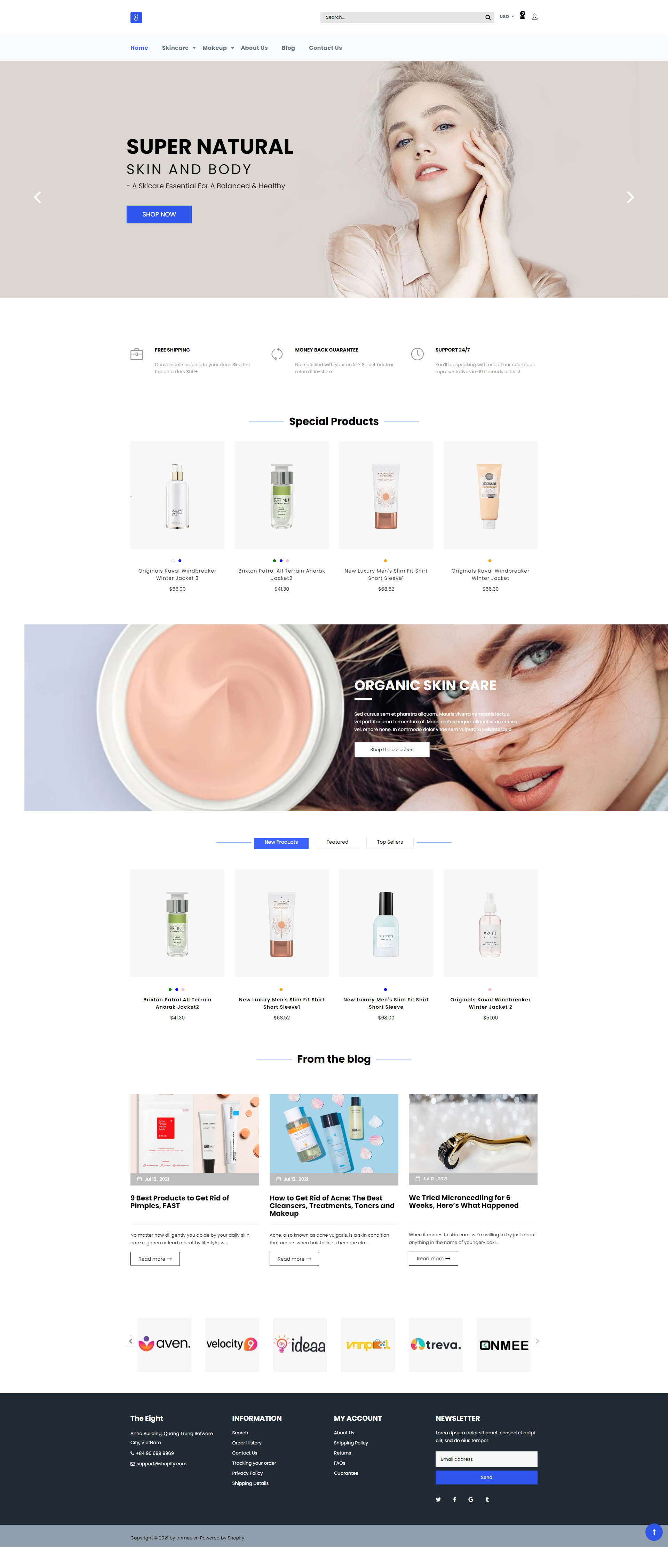 SPTHE8 - Home Page of the Smart and Fashionable eCommerce Shopify Theme