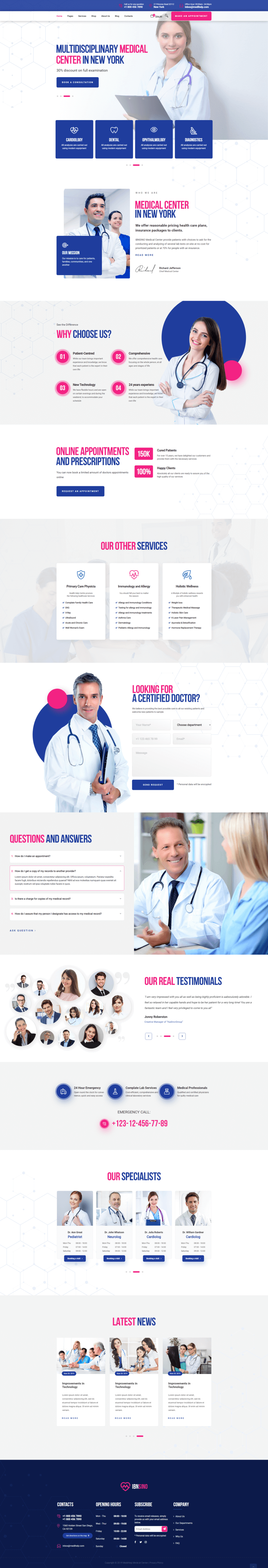 VUTSINO - Medicial Center HTML Template